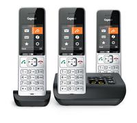 Gigaset COMFORT 500A Trio Téléphone analog/dect Identification de l'appelant Noir, Argent