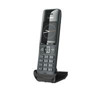 Gigaset Comfort 520HX - Combiné DECT avec Socle de Chargement - Téléphone sans Fil élégant pour routeur et Base DECT - Compatible Box, qualité Audio optimale, Fonction Mains Libres, Titanium-Noir