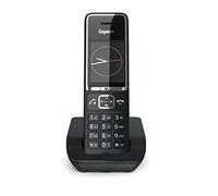 Gigaset Comfort 550 Téléphone fixe sans fil Noir - Kit mains libres et connexion casque