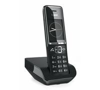 Gigaset COMFORT 550 Téléphone sans fil DECT - Design élégant - Excellent son mains libres - Protection des appels - Carnet d'adresses avec 200 contacts - Titane noir