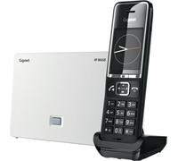 Gigaset Comfort 550A Téléphone DECT IP avec répondeur et base Noir/Blanc Ecran 2.2"