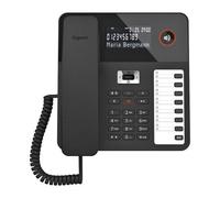 Gigaset Téléphone portable Desk 800 Grand écran rétroéclairé 7x2 touches programmables Noir