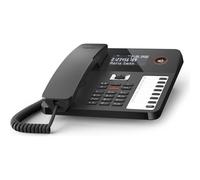 Gigaset Desk 800A - Téléphone filaire - système de répondeur avec ID d'appelant - noir