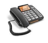 Gigaset DL 580 Téléphone analogique Identification de l'appelant Noir