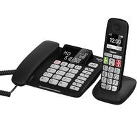 Gigaset DL780 PLUS - Téléphone fixe Filaire Noir avec Combiné - Fonction Mains-Libres, Larges Touches, Signal d'appel Lumineux