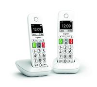 Gigaset E-290 DUO Blanc Duo de téléphones performants et simples à utiliser avec des touches et un écran haute visibilité