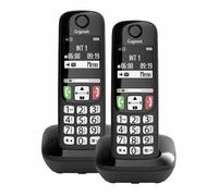 Gigaset E270 Duo DECT Téléphone sans fil 2 combinés libres Noir
