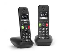 Gigaset E290 Duo combiné de téléphone sans-fil analogique Identification de l'appelant Noir