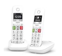 Gigaset E290 Duo Teléfono DECT/analógico Identificador de llamadas Blanco