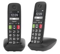 Téléphone analogique DECT Gigaset E290 Duo avec identification de l'appelant Noir G