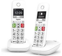 Gigaset E290 Duo Téléphone analogique DECT (Identification de l'appelant) blanc