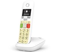 Gigaset E290 Téléphone Fixe Sans Fil Analogique Blanc avec Répondeur et Fonctions Avancées