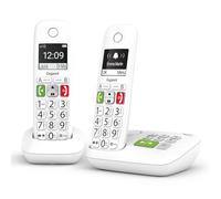 Gigaset E290A Duo Téléphone analog/dect Identification de l'appelant Blanc