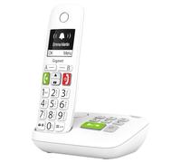 Gigaset E290A téléphone senior sans fil, répondeur, blanc | DECT, Grand écran rétroéclairé, larges touches, blocage d’appels, [Version française], fabriqué en Allemagne