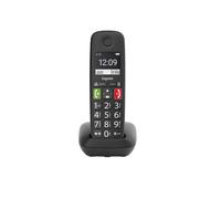 Gigaset Téléphone sans fil E290 – sonneries puissantes, touches d'appel rapide, noir