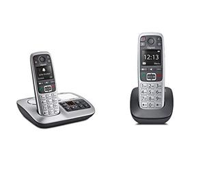 Gigaset E560A Duo - Téléphone Filaire Noir, Gris - Téléphone Fixe