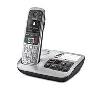 Gigaset E560A, Téléphone DECT, Combiné sans fil, Haut-parleur, 200 entrées, Identification de l'appelant, Noir, Argent