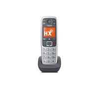 Gigaset E560HX, Analog-DECT telephone, Combiné sans fil, Haut-parleur, 150 entrées, Identification de l'appelant, Gris, Argent