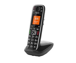 Gigaset E720 le nouveau sans fil avec annonce vocale de l'appelant, clavier parlant, Bluetooth pour les écouteurs ou appareils auditifs Noir Italie
