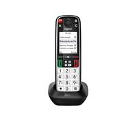 Gigaset Easy 520HX - Téléphone Senior avec Bouton d'appel d'urgence SOS, combiné Universel DECT HX, accessibilité renforcée, écran Couleur 2,2", Touches d'appel Direct, fabriqué en Allemagne, Noir