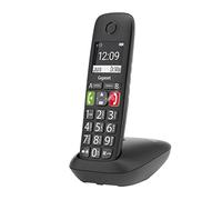 Gigaset Easy E294 - téléphone DECT sans Fil pour Les Seniors - Compatible avec de l'aide auditive - Facile à Utiliser, Menu à Grand écran et Grandes Touches, Noir
