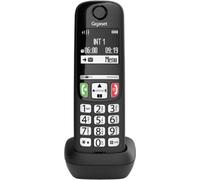 Gigaset Gigaset A735 System - Téléphone sans fil simplicité pour les seniors - Touches rétro-éclairées - Pratique à utiliser avec la fonction mains libres - Compatible avec les appareils auditifs Noir