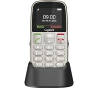 Gigaset GL395 Téléphone portable Touche SOS, protégé contre les projections d'eau, protégé contre la poussière argent