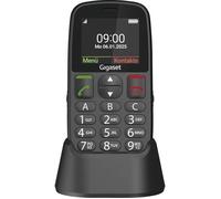Gigaset GL395 Téléphone portable Touche SOS, protégé contre les projections d'eau, protégé contre la poussière noir