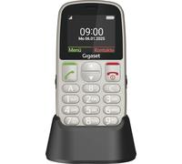 Gigaset GL395 Téléphone portable Touche SOS, protégé contre les projections d'eau, protégé contre la poussière argent