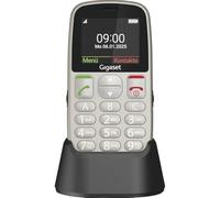 Gigaset Téléphone portable GL395 – Touche SOS, grandes touches, anti-éclaboussures/poussière – Argent