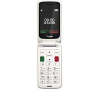 Gigaset GL595 Klapphandy mit SOS-Taste, 2,8 Zoll-Farbdisplay, Perlweiß