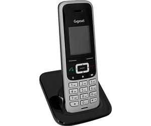 Gigaset PREMIUM 100HX - Combiné DECT avec station de charge - Compatible Fritzbox - Extension téléphone sans fil pour routeur et base DECT - Synchronisation des données via USB - Top acoustique - Noir