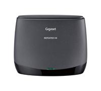 Gigaset Répéteur DECT Repeater HX – Double portée, Jusqu'à 6 répéteurs, Appels HD – Noir