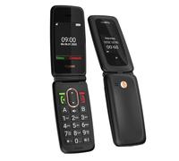 Gigaset Téléphone à clapet sans fil GL795 4G VoLTE avec carte SIM sur socle - Ecran couleur 2,8'' - Noir