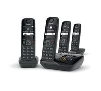 GIGASET Téléphone Fixe AS690 A Quattro Noir