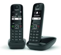 Pack duo téléphone sans fil Gigaset AS690 - noir