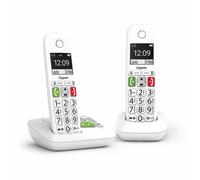 Gigaset Téléphone fixe E290A Duo - Avec répondeur - Blanc