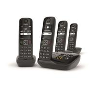 GIGASET Téléphone Fixe AS690 A Quattro Noir