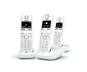 Gigaset Téléphone sans fil AS690 Trio - Blanc