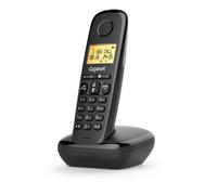 Gigaset Téléphone sans fil DECT Basic 100 solo - Fonction mains libres - Noir