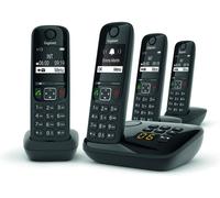 GIGASET Téléphone Fixe AS690 A Quattro Noir