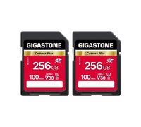 GIGASTONE 256 Go Lot de 2 Carte SD Camera Plus, Carte mémoire SDXC V30 Haute Vitesse vidéo UHD Compatible avec Appareil Photo numérique Canon, Nikon, Sony, Pentax, Kodak, Panasonic, avec 2 Mini étuis