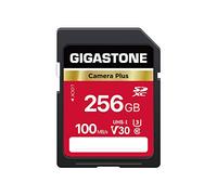 GIGASTONE 256Go Carte SD Camera Plus, Carte mémoire SDXC V30 Haute Vitesse vidéo UHD Compatible avec Appareil Photo numérique Canon, Nikon, Sony, Pentax, Kodak, Panasonic, avec 1 Mini étui