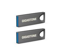 GIGASTONE 256Go Slim Fit Clé USB Flash (Lot de 2) Z70 USB 3.2 Gen 1, 100Mo/s Ultra Rapide, Design Métal Nickel, Stockage et Sauvegarde pour PC/Mac/TV/Voiture, USB 2.0/3.0/3.1 Compatible