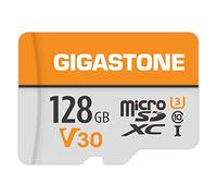 Gigastone Carte Mémoire 128 Go Compatible avec Gopro Caméra Drone Samsung Tablette, Haute Vitesse de Lecture 95 Mo/s idéal pour 4K UHD Vidéo, A1 C10 U3 Carte Micro SDXC avec Mini étui et Adaptateur SD