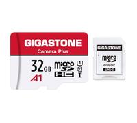 Gigastone Carte Mémoire 32 Go Caméra Plus Série, Vitesse de Lecture allant jusqu'à 90 Mo/s. idéal pour Full HD Vidéo Gopro Caméra Drone Android, U1 Carte Micro SDHC avec Mini étui et Adaptateur SD.