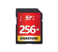 GIGASTONE Carte Mémoire SDXC 256 Go, Vitesse 80 Mo/s. Compatible avec Caméra Canon Nikon Sony Panasonic, V30 U3 UHS-I Classe 10 pour UHD Vidéo, avec 1 Mini étui