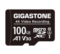 GIGASTONE Carte Micro SD A1 V30 4K 100 Go, Enregistrement vidéo, Compatible avec caméra de sécurité, caméra embarquée, Drone, Carte mémoire microSDXC 100 Mo/s UHS-I, avec Adaptateur