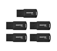 GIGASTONE Clé USB 8 Go Lot de 5, V70 Série, Rétractable sans Capuchon Conception, Compatible avec Interface USB 2.0