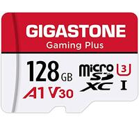 [Gigastone] Gaming Plus Carte mémoire Micro SDXC pour Nintendo Switch, Wyze, GoPro, caméra de sécurité, Enregistrement vidéo 4K, UHS-I A1 U3 V30 C10, jusqu'à 100 Mo/s, avec Adaptateur 128 Go